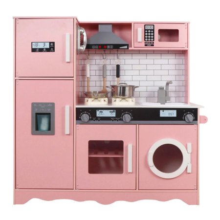 مطبخ خشب مع ادوات خشب