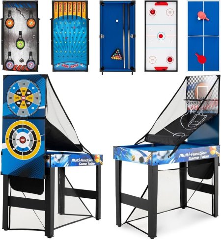 طاولة ألعاب خشبية هوكي هوائي، بلياردو، تنس طاولة، كرة سلة، طاولة لعب