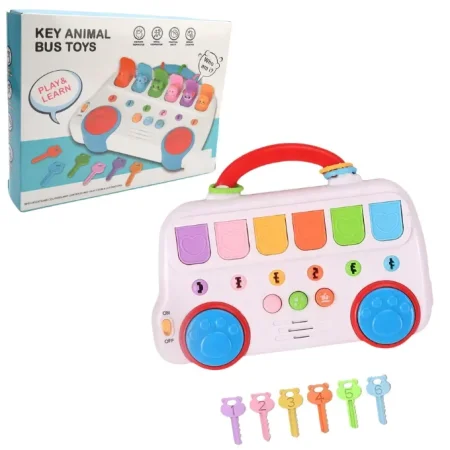 حافلة المفاتيح بأصوات الحيوانات