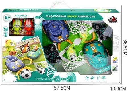 لعبة السيارات المتصادمة و كرة قدم مع ريموت تحكم عن بعد