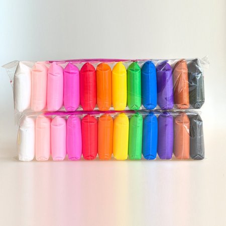 معجونة كلاي (فوم) 24 قطعة مع عدة تقطيع