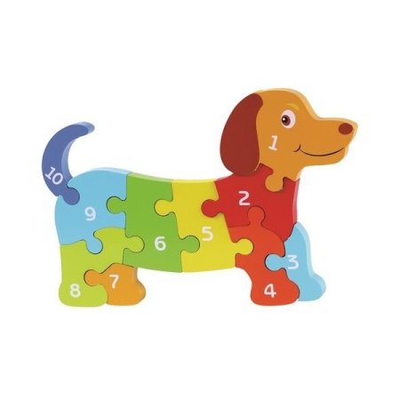 بازل الارقام على شكل كلب