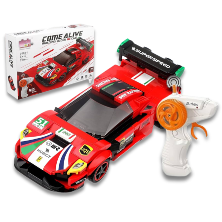 سيارة ليجو تركيب مع ريموت تحكم